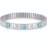 Stretchable Bracelet With 3 Natural Stones