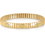 Stretchable Bracelet With Gold, Drusi & PVD