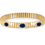 Stretchable Bracelet With Gold, Drusi & PVD