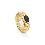 Stretchable Ring With Gold, Drusi & PVD