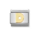 Composable Classic Link Letter ‘D’ In 18K Gold