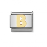 Composable Classic Link Letter ‘B’ In 18K Gold