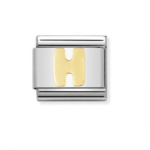 Composable Classic Link Letter ‘H’ In 18K Gold
