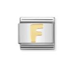 Composable Classic Link Letter ‘F’ In 18K Gold