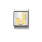 Composable Classic Link Letter ‘J’ In 18K Gold