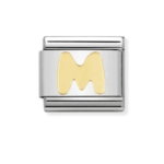 Composable Classic Link Letter ‘M’ In 18K Gold