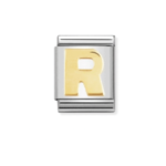 Composable Classic Link Letter ‘R’ In 18K Gold