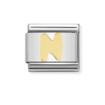 Composable Classic Link Letter ‘N’ In 18K Gold