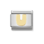 Composable Classic Link Letter ‘U’ In 18K Gold