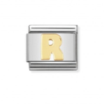 Composable Classic Big Link Letter ‘R’ In 18K Gold