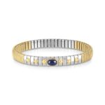 Bi Colour Bracelet with Lapis