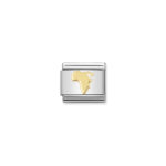 Composable Classic Link Map of Africa in 18K Gold