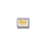 Composable Classic Link Nanny heart in 18K Gold