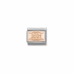 Composable Classic Link 2021 Plate with 9K Rose gold