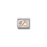 Composable Classic Link Letter ‘B’ with 9K Rose gold