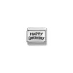 Composable Classic Link Happy Birthday with 925 Sterling Silver