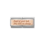 Composable Classic Link Double ‘Angel of Good Luck Stay’ with 9K Rose gold