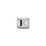 Composable Classic Link Letter ‘K’  with 925 Sterling Silver & Enamel