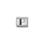 Composable Classic Link Letter ‘P’ with 925 Sterling Silver & Enamel