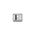 Composable Classic Link Letter ‘R’ with 925 Sterling Silver & Enamel