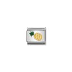 Composable Classic Link Pinapple with 925 Sterling Silver & Enamel