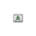 Composable Classic Link Christmas Tree with 925 Sterling Silver & Enamel