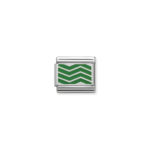 Composable Classic Link Zig Zag Lines with 925 Sterling Silver & Enamel