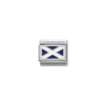 Composable Classic Link Scotland Flag with 925 Sterling Silver & Enamel