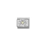 Composable Classic Link Daisy with 925 Sterling Silver & Cz