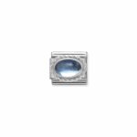 Composable Classic Link Stone Light Blue Topaz with 925 Sterling Silver