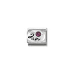 Composable Classic Link  January Birthstone Garnet  with 925 Sterling Silver