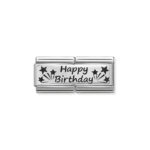 Composable Classic Link Happy Birthday with 925 Sterling Silver