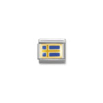 Composable Classic Link  Europa Flag ‘Sweden’ with Gold 18K & Enamel