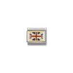 Composable Classic Link  Europa Flag ‘Great Britain’ with Gold 18K & Enamel
