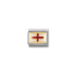 Composable Classic Link  Europa Flag ‘England’ with Gold 18K & Enamel