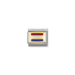 Composable Classic Link  Europa Flag ‘Holland’ with Gold 18K & Enamel