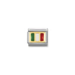 Composable Classic Link  Europa Flag ‘Belgium’ with Gold 18K & Enamel