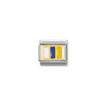 Composable Classic Link  Europa Flag ‘Canary Island’ with Gold 18K & Enamel