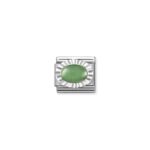 Composable Classic Link Green Aventurine with 925 Sterling Silver Around